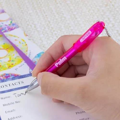 BAZIC PRODUCTS Palm Ballpoint Pens, Key Chain, Black Ink, 5 Ct, 3-Pack | Compact, Refillable, Smooth Ink thumbnail 4