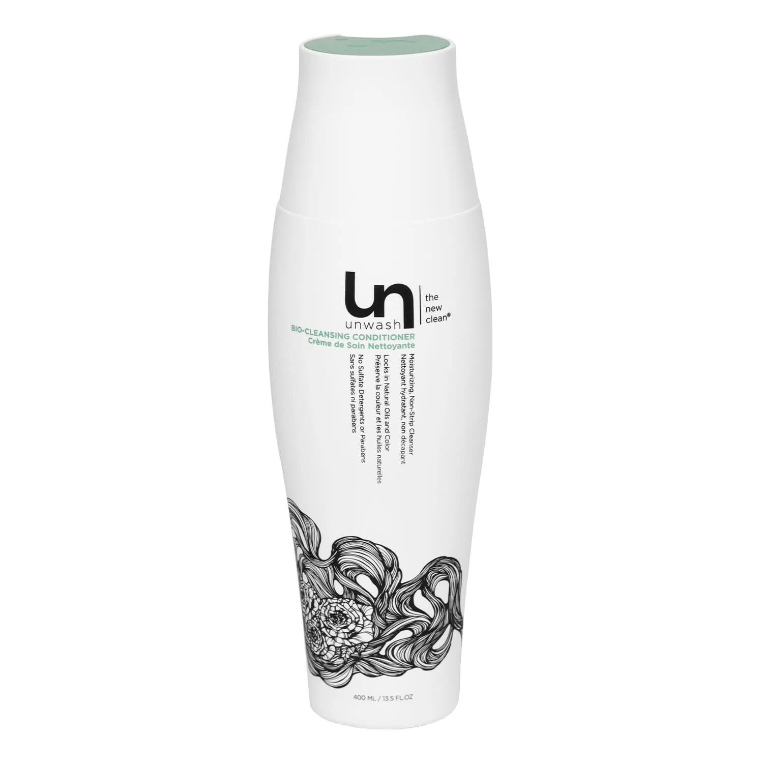 unwash Bio-Cleansing Conditioner 13.5 fl oz | Gentle, Hydrating Co-Wash for Curly & Dry Hair