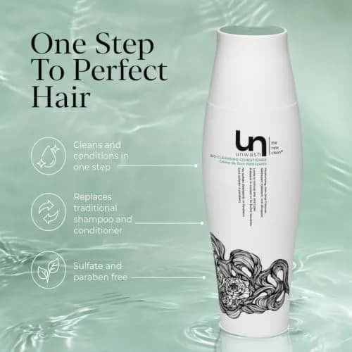 unwash Bio-Cleansing Conditioner 13.5 fl oz | Gentle, Hydrating Co-Wash for Curly & Dry Hair thumbnail 2