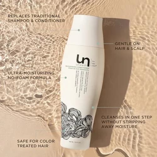 unwash Bio-Cleansing Conditioner 13.5 fl oz | Gentle, Hydrating Co-Wash for Curly & Dry Hair thumbnail 4
