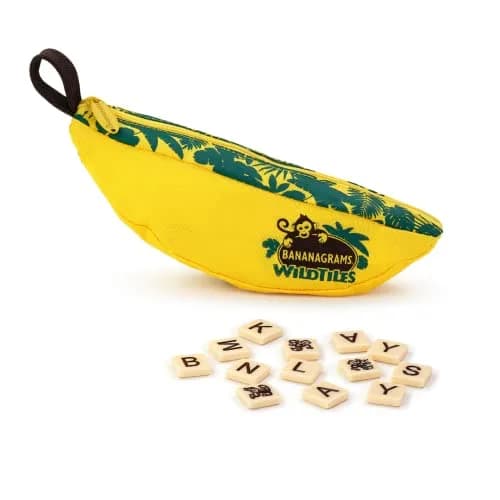 Bananagrams WildTiles Lettered Tile Game 156 g (5.5 oz) | Educational Spelling Improvement Game for Ages 7+ thumbnail 1