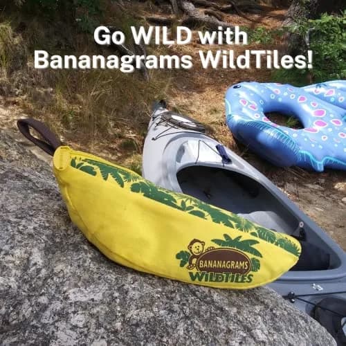 Bananagrams WildTiles Lettered Tile Game 156 g (5.5 oz) | Educational Spelling Improvement Game for Ages 7+ thumbnail 2
