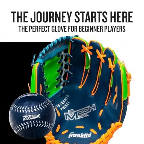 Franklin Sports Teeball Recreational Series Fielding Glove 9.5" | Lightweight, Ready to Play, Kids-Friendly thumbnail 2