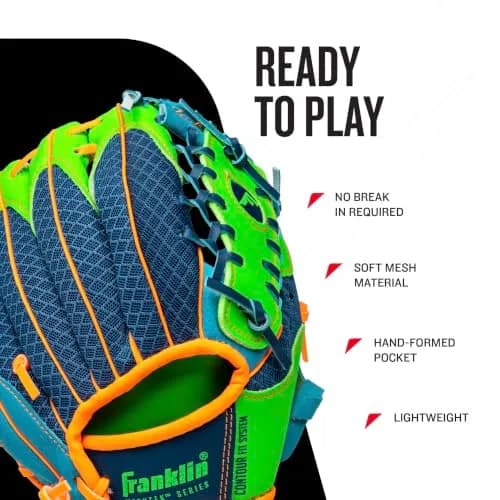 Franklin Sports Teeball Recreational Series Fielding Glove 9.5" | Lightweight, Ready to Play, Kids-Friendly thumbnail 3