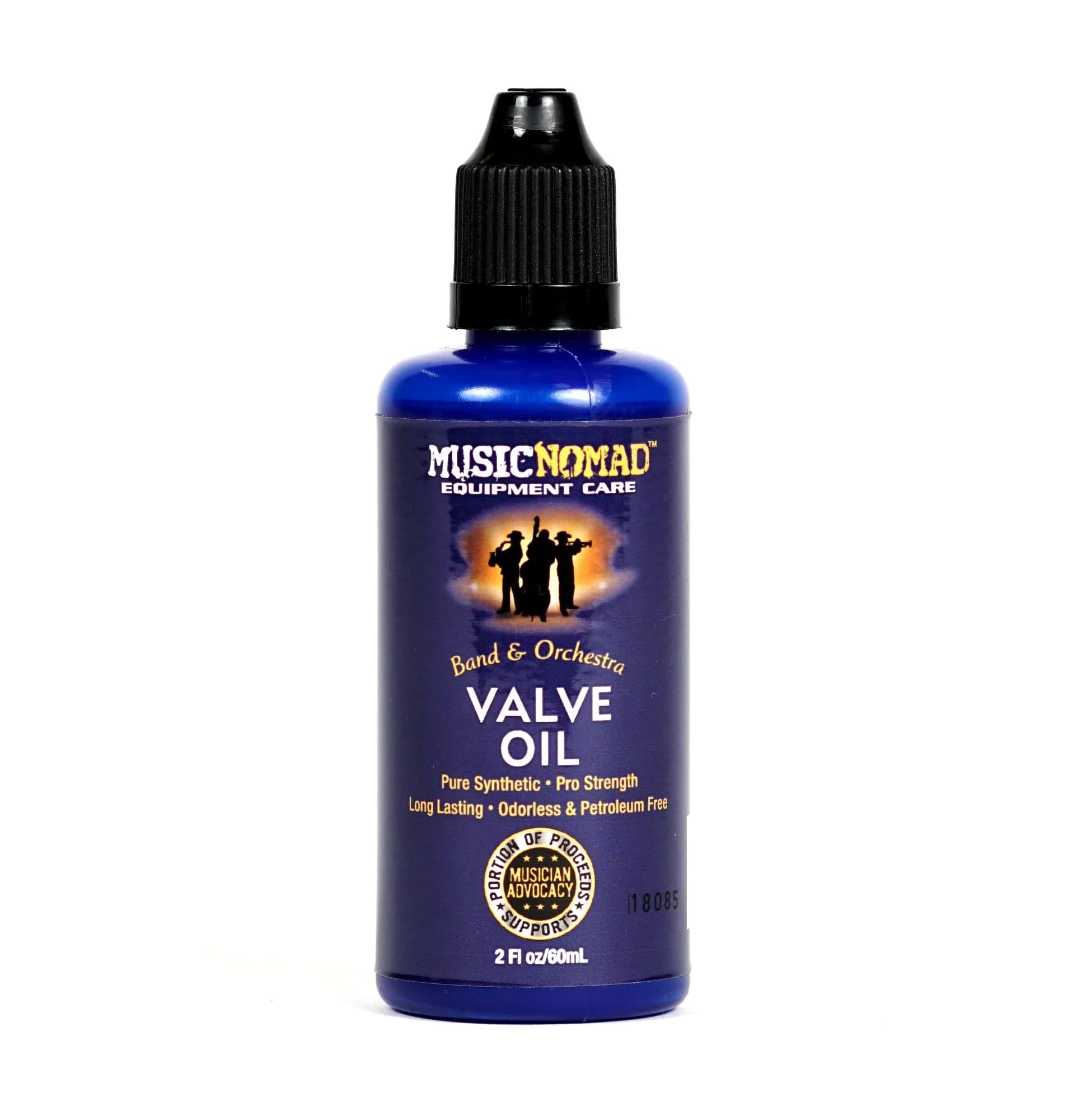 MusicNomad Premium Valve Oil, 2 oz (MN703) | Long-Lasting Synthetic Formula for Brass Instruments - main product image