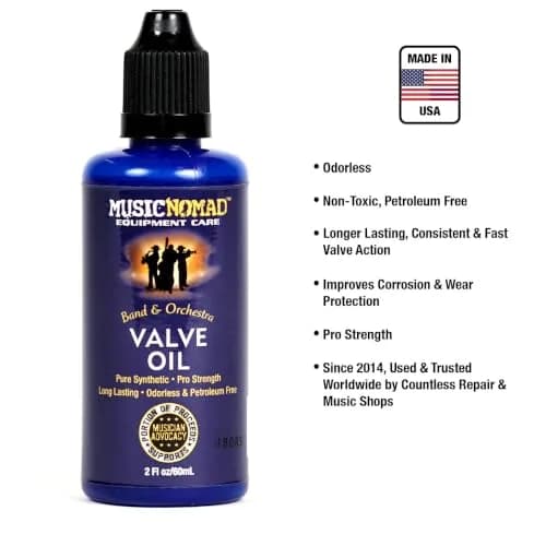 MusicNomad Premium Valve Oil, 2 oz (MN703) | Long-Lasting Synthetic Formula for Brass Instruments thumbnail 2