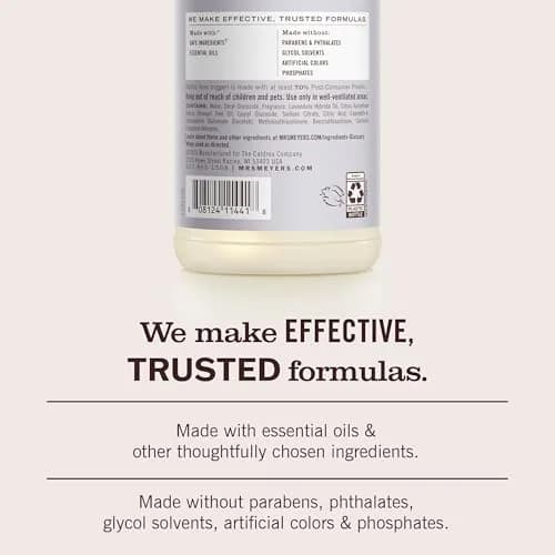 Mrs. Meyer's Clean Day Multi-Surface Cleaner Lavender 1.42 L (48 Fl Oz) | Cruelty-Free, Plant-Derived Formula thumbnail 4