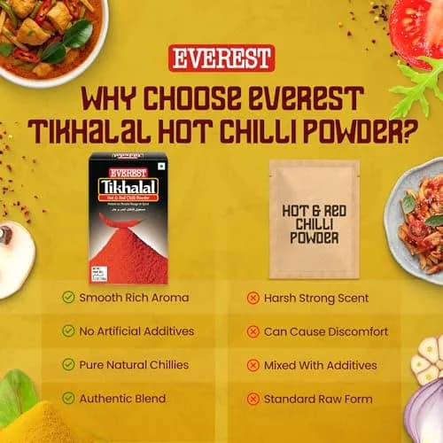 Everest Tikhalal Chilli Powder 500g (17.6 oz) | Authentic Indian Spice thumbnail 4