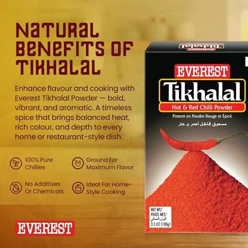 Everest Tikhalal Chilli Powder 500g (17.6 oz) | Authentic Indian Spice thumbnail 6