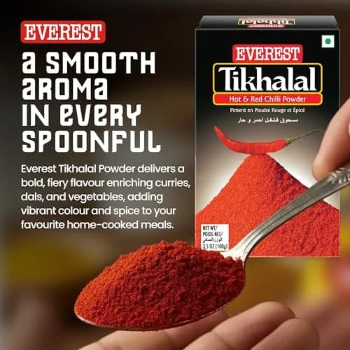 Everest Tikhalal Chilli Powder 500g (17.6 oz) | Authentic Indian Spice thumbnail 3