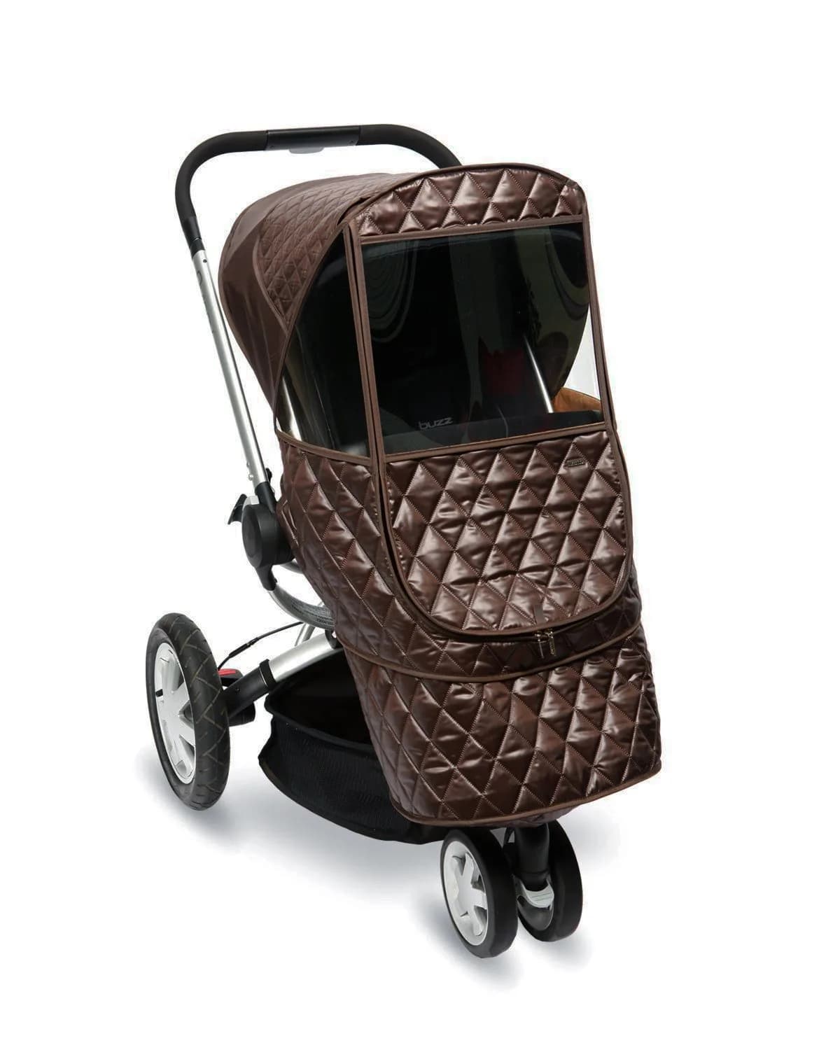 Manito Castle Beta Stroller Weather Shield (Chocolate) | UV Resistant, Water-Repellent, Fits Most Detachable Seat Strollers
