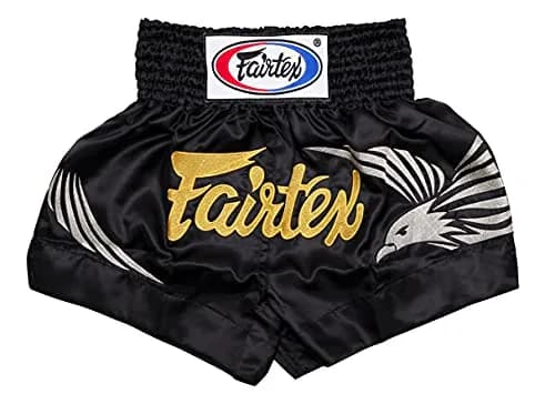 Fairtex Muay Thai Boxing Shorts Traditional Styles (Black, Small) | Quick-Drying Microfiber for Martial Arts thumbnail 1