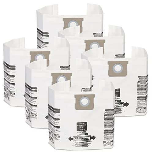 MULTI FIT VF2005TP 10-14 Gal. Wet Dry Shop Vacuum Dust Collection Bags | 6-Pack for Dry Use thumbnail 1