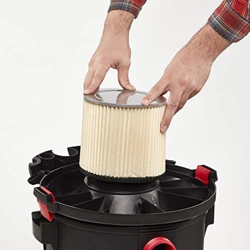 MULTI FIT VF2007TP Standard 5 Gal. and Larger Wet Dry Shop Vacuum Filters | Reusable Pleated Cartridge for 5+ Gallon Vacuums thumbnail 5