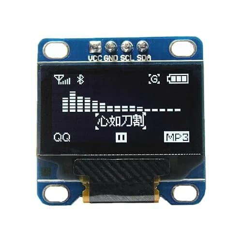 DIYmall 0.96" OLED Module I2C 128x64 Display for Arduino, Raspberry Pi | 3.3-5V, White thumbnail 1