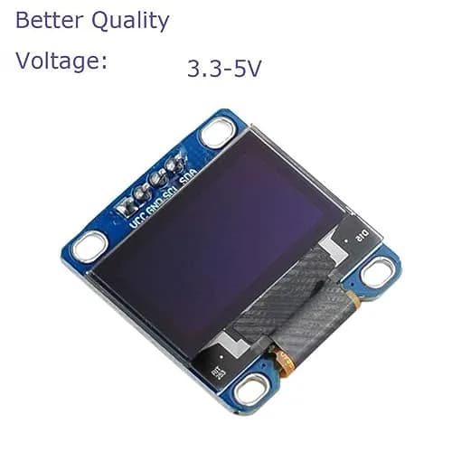 DIYmall 0.96" OLED Module I2C IIC Serial 128X64 OLED Display Module SSD1306 Driver for Arduino 51 MSP420 STIM32 SCR Raspberry PI (1pc X Blue) thumbnail 2