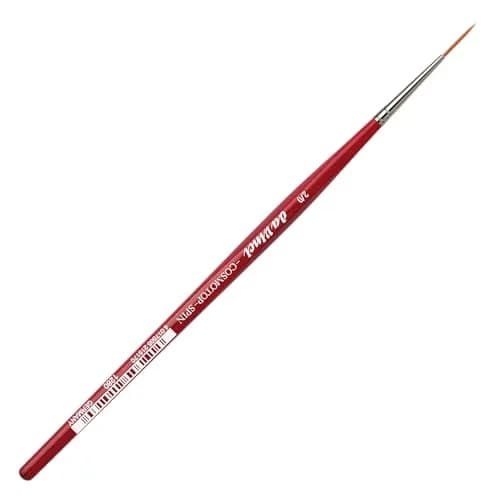 da Vinci Watercolor Series 1280 CosmoTop Spin Paint Brush, Size 2/0 | Synthetic Liner with Red Handle, Medium Needle-Sharp (en_US) thumbnail 2