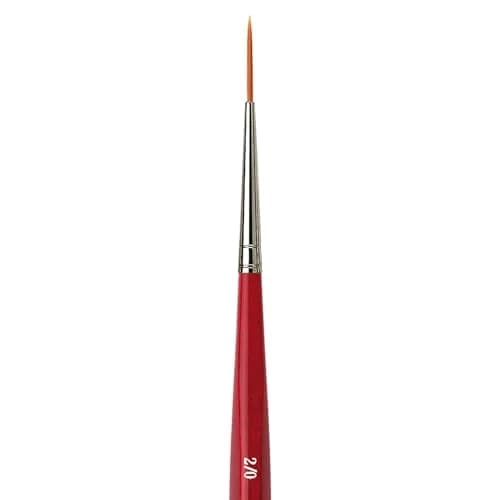da Vinci Watercolor Series 1280 CosmoTop Spin Paint Brush, Size 2/0 | Synthetic Liner with Red Handle, Medium Needle-Sharp (en_US) thumbnail 3