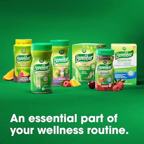 Benefiber On The Go Prebiotic Fiber Supplement Powder 196g (5.82 oz) | Digestive Health Support thumbnail 5