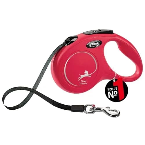 FLEXI Automatic Leash Flexi New Classic Tape S 5m | Perfect for small dogs up to 15kg thumbnail 1