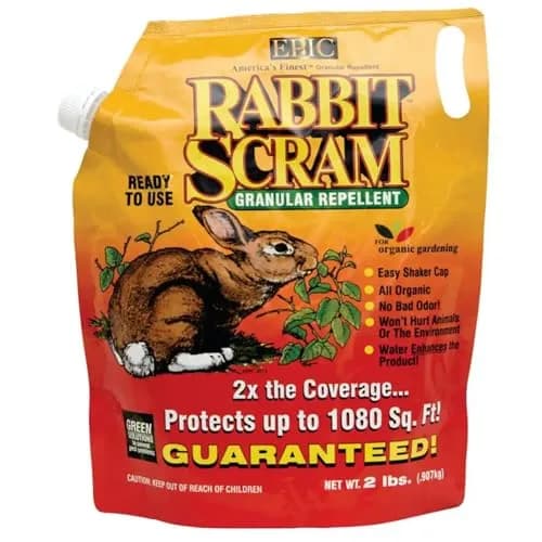 EPIC REPELLENTS Enviro Pro Rabbit Scram Granular Repellent 32 Ounce | Natural, Biodegradable Rabbit Deterrent for Gardens & Crops thumbnail 1