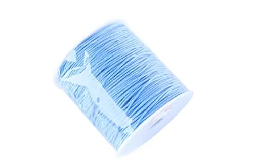KONMAY Braided Nylon Beading Cord 1.5mm (135m/150 Yards) | Strong, Non-Stretch, Sky Blue thumbnail 4