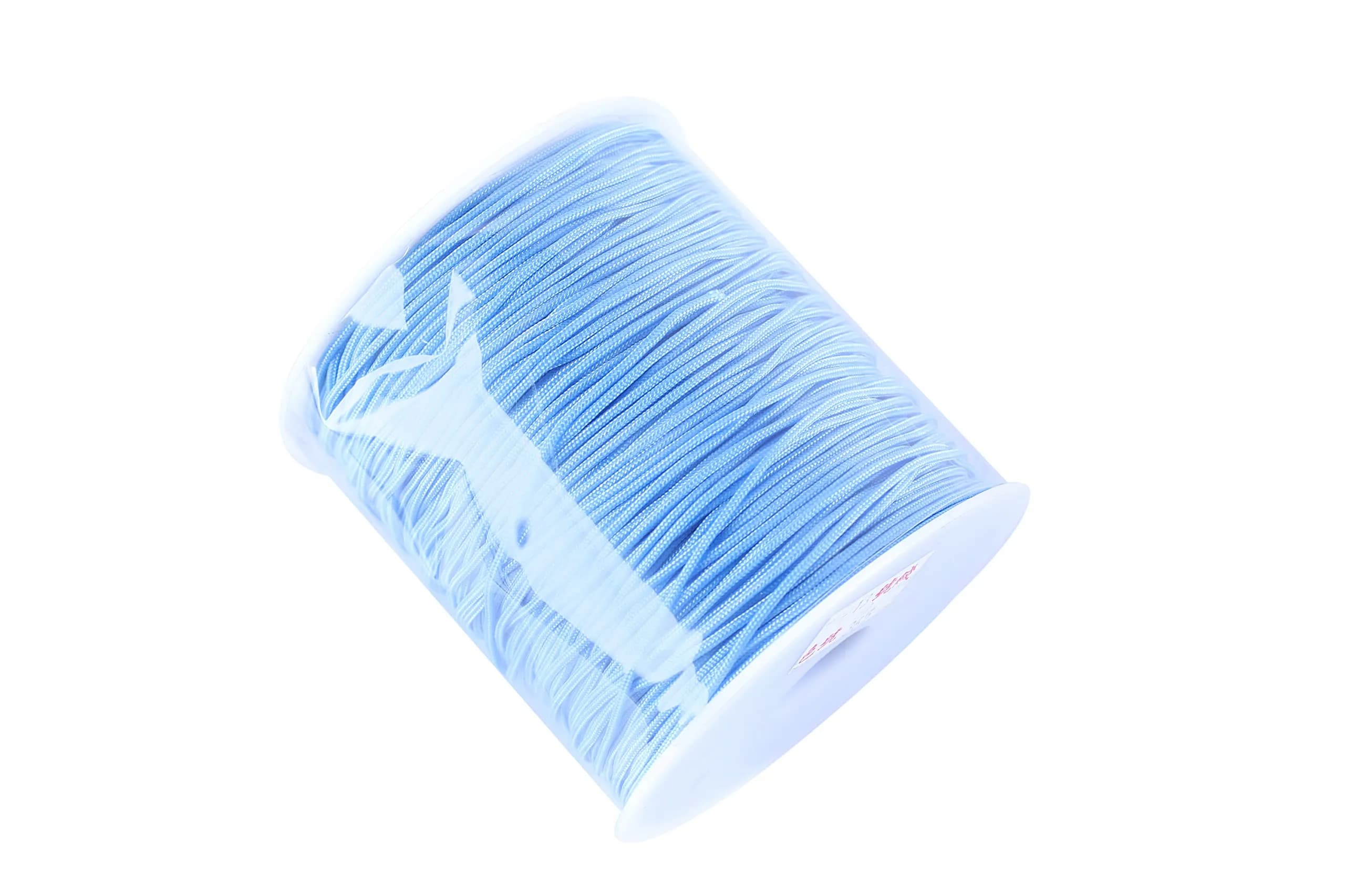 KONMAY Braided Nylon Beading Cord 1.5mm (135m/150 Yards) | Strong, Non-Stretch, Sky Blue - view 4