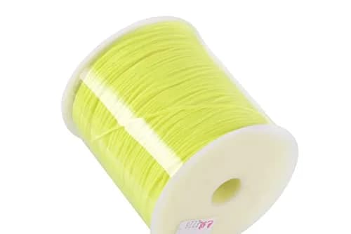 KONMAY Braided Nylon Beading Cord 1.5mm (137m) | Strong, Non-Stretch, Neon Yellow thumbnail 4