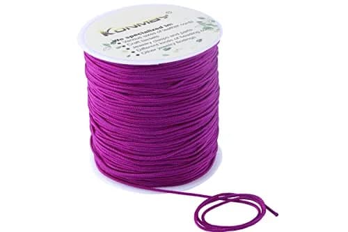 KONMAY 1.5mm Braided Nylon Beading Cord 135 Meters (150 Yards) | Strong & Durable for Jewelry Making thumbnail 2