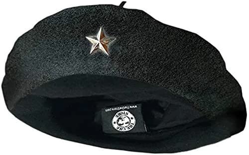 Che Guevara Store Original Beret Black with Silver Star, Small (54-57 cm) - main product image