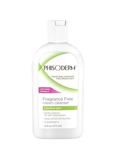 Phisoderm Fragrance Free Cream Cleanser For Sensitive Skin 540ml (18 Fl Oz) | Dermatologist Tested thumbnail 1