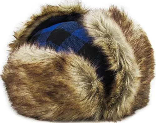 KBETHOS KBW-604 Roy-BLK Lumberjack Plaid Aviator Trapper Hat One Size | Classic Winter Style with Ear Flaps thumbnail 6