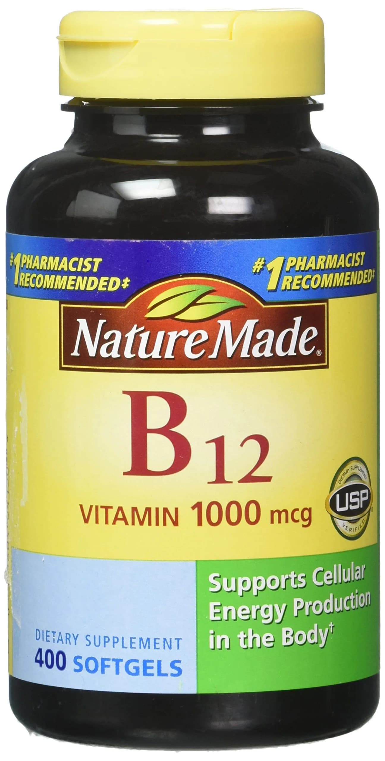 Nature Made Vitamin B12 1000 mcg Softgels | Supports Cellular Energy & Nervous System - main product image