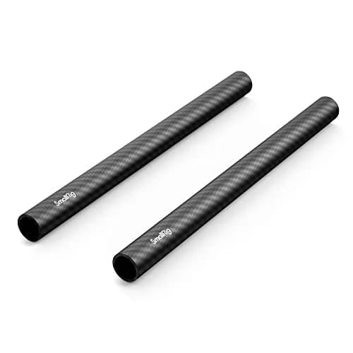 SMALLRIG 15mm Carbon Fiber Rod (Non-Thread), 20cm (8") Long, Pack of 2 | Lightweight & Rigid Camera Support thumbnail 1