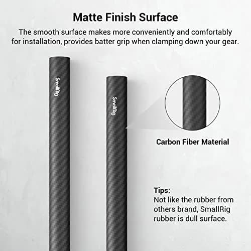 SmallRig 15mm Carbon Fiber Rods 30cm (12") Pack of 2 | Lightweight & Rigid Camera Support thumbnail 3