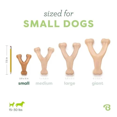 Benebone Wishbone Durable Dog Chew Toy for Aggressive Chewers, Real Chicken Flavor, Small | Tough Nylon Toy for Any Breed thumbnail 4