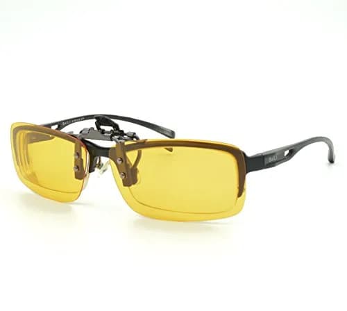 Besgoods Yellow Night Vision Polarized Clip-on Flip-up Sunglasses Glasses 60mm (2.36in) | Enhances Clarity for Night Driving thumbnail 4