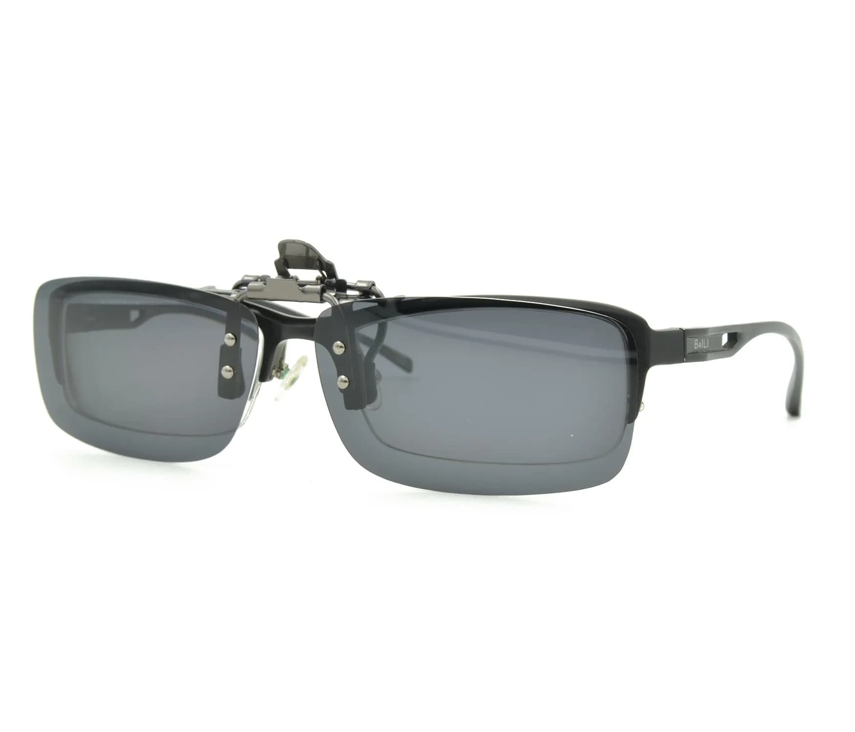 Besgoods Polarized Clip-On Sunglasses for Prescription Glasses, Black | Flip-Up UV400 Protection - view 5
