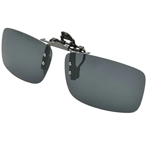 Besgoods Polarized Clip-On Sunglasses for Prescription Glasses, Black | Flip-Up UV400 Protection thumbnail 1