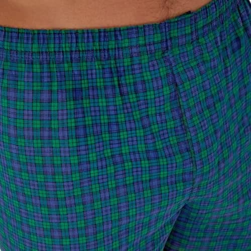 Hanes Men's Tagless Boxer With Exposed Waistband 5 Pack - Assorted Plaid, 156g (5.5oz) | Breathable Cotton Blend for Daily Comfort thumbnail 5