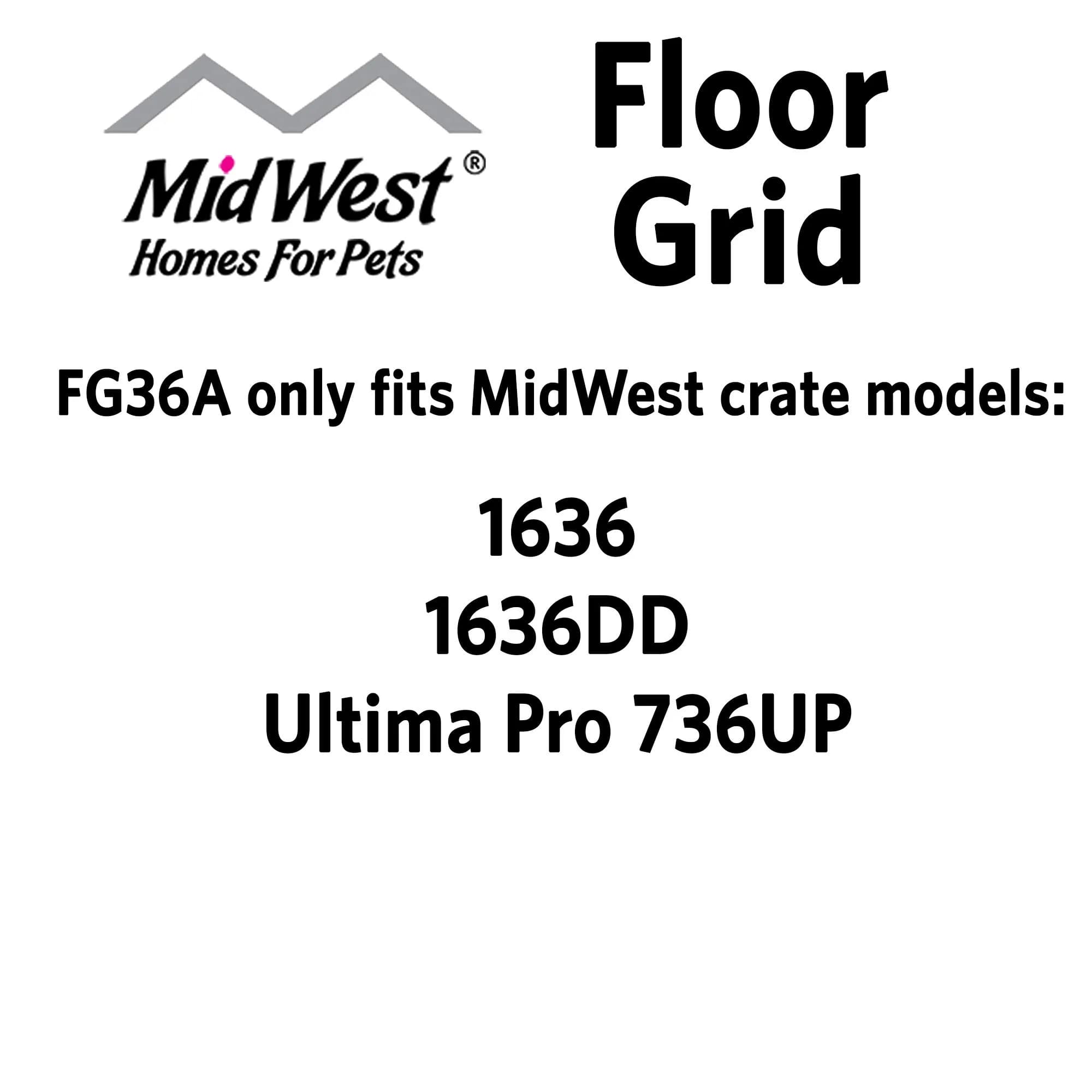MidWest Homes for Pets MidWest Floor Grid for Dog Crate | Elevated, Durable Vinyl Coated Floor Grid for Intermediate Metal Crates thumbnail 5