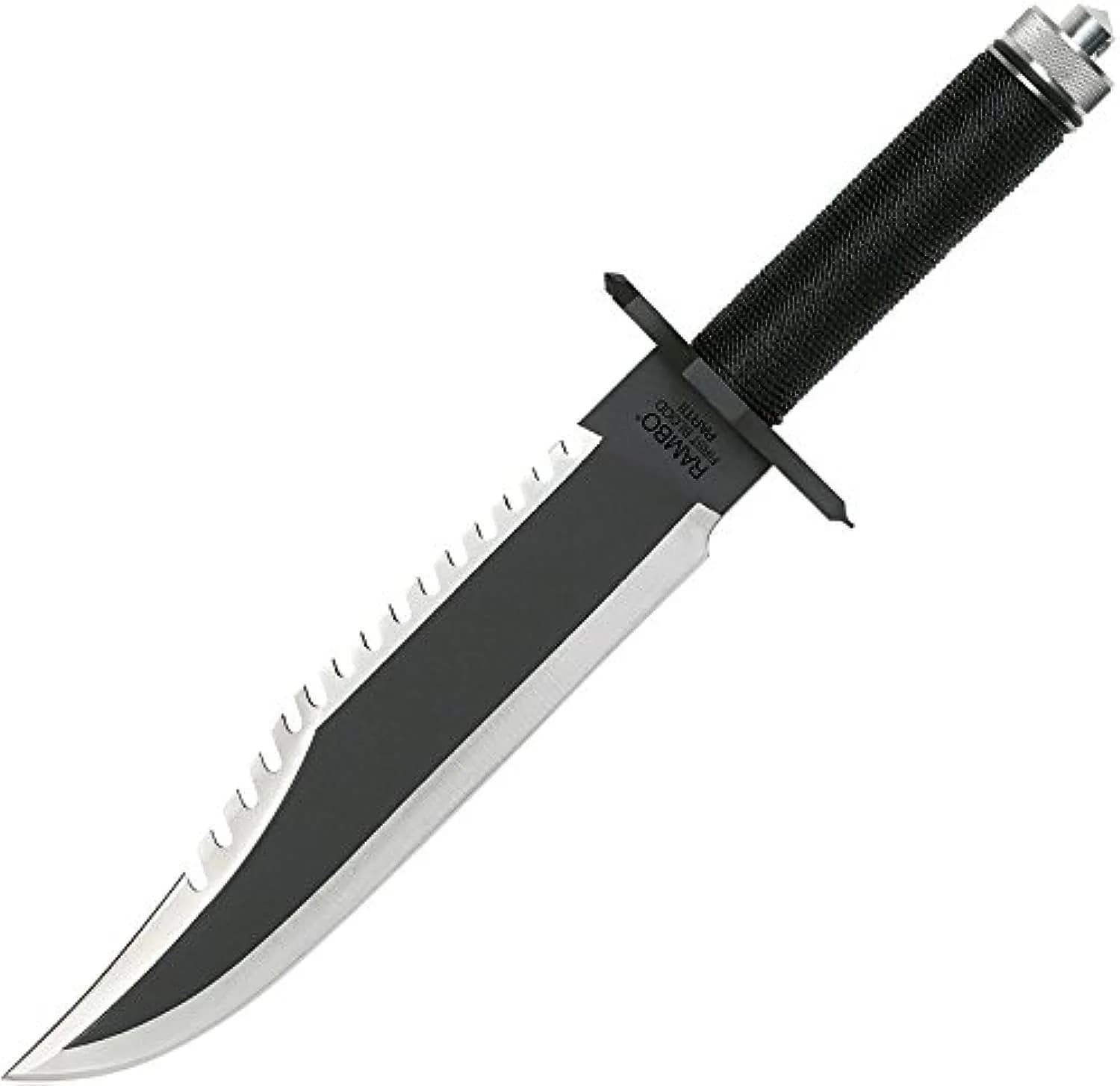 Ramboa Knives Masterpiece Collection First Blood Part II Knife | 10" Stainless Steel Drop Point Blade