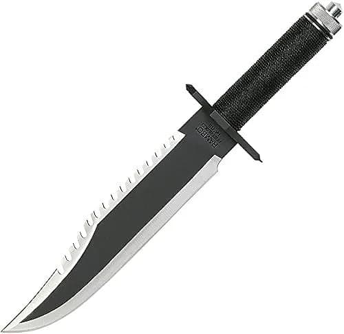 Ramboa Knives Masterpiece Collection First Blood Part II Knife | 10" Stainless Steel Drop Point Blade thumbnail 1
