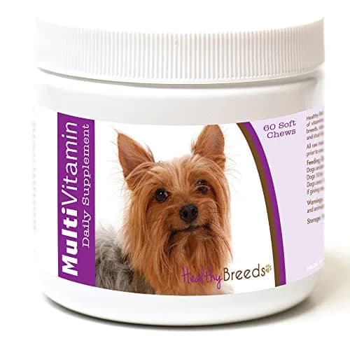 Healthy Breeds Silky Terrier Multi-Vitamin Soft Chews 60 Count | Vet Recommended Formula for All Breeds thumbnail 1