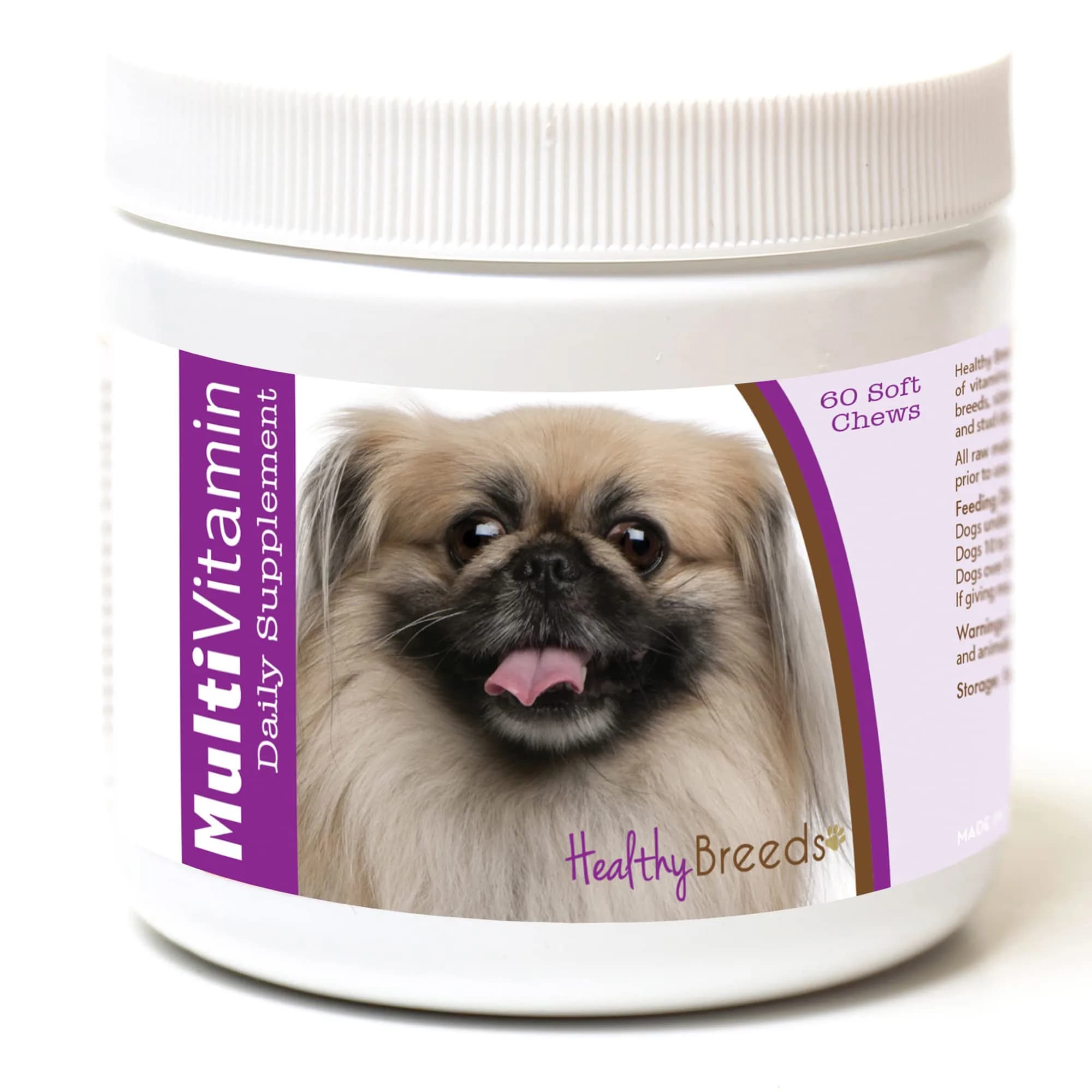 Healthy Breeds Pekingese Multi-Vitamin Soft Chews 60 Count | Vet Recommended Formula for All Breeds — Pekingese