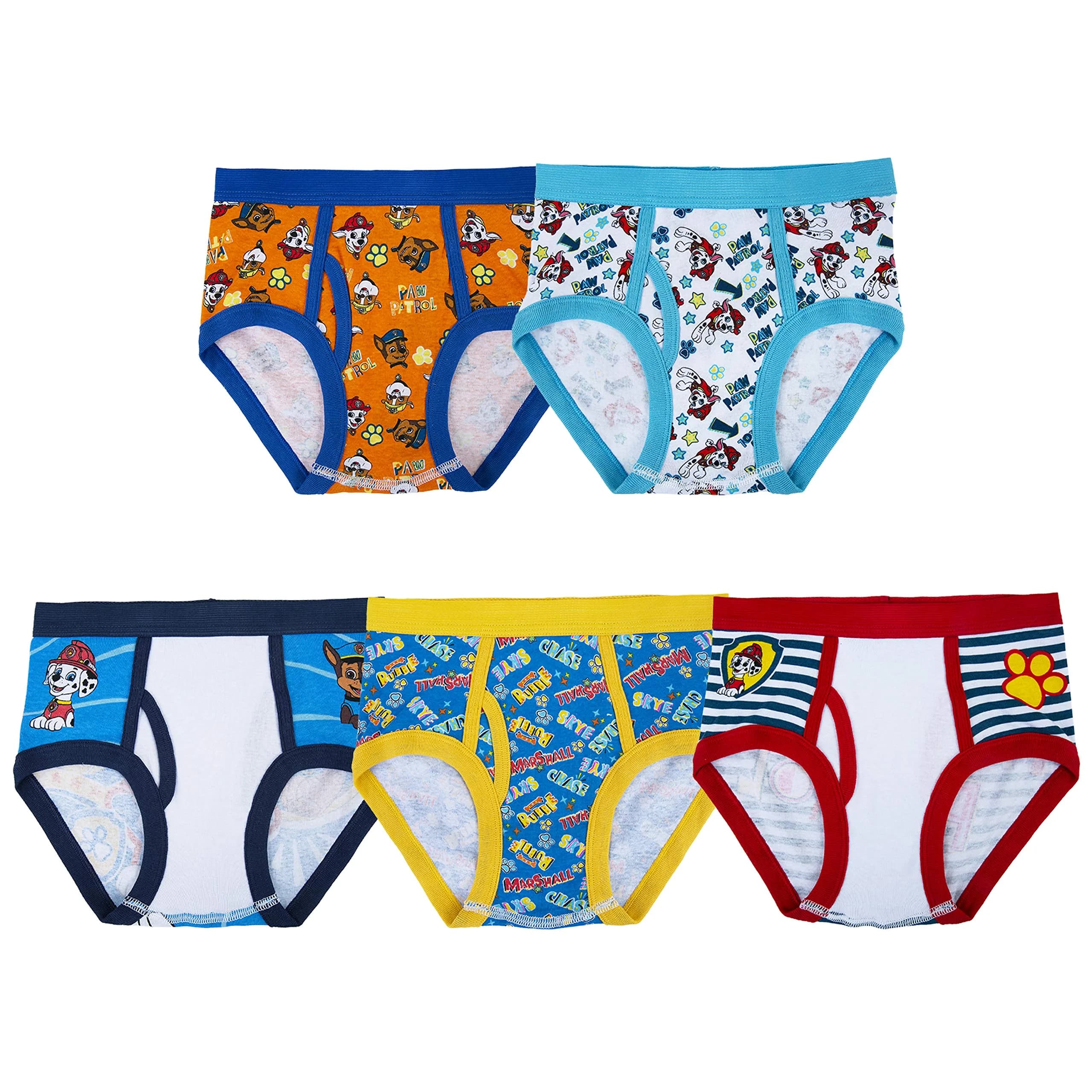 Paw Patrol Underwear Multipacks in Sizes 18M-6 | Colorful Cartoon Designs for Active Kids — Brief