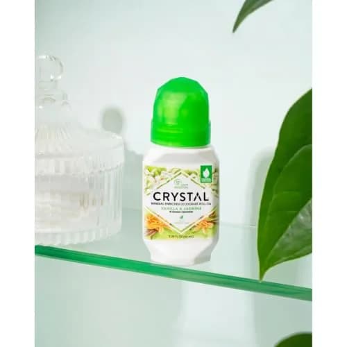 Crystal Essence Vanilla Jasmine Mineral Deodorant Roll-On 66.5ml (2.25 fl oz) | Natural Odor Protection thumbnail 4