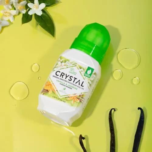 Crystal Essence Vanilla Jasmine Mineral Deodorant Roll-On 66.5ml (2.25 fl oz) | Natural Odor Protection thumbnail 3