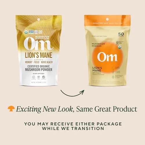 OM Mushroom Superfood Organic Lion's Mane Mushroom Powder 100g (3.5 oz) | Nootropic for Focus & Memory thumbnail 6