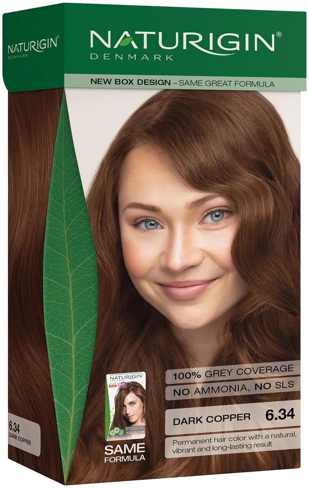 Naturigin Ammonia Free Permanent Hair Color 3.88 Fl Oz | Long-Lasting Copper Shade, Nourishing & Vegan (70-120 chars)